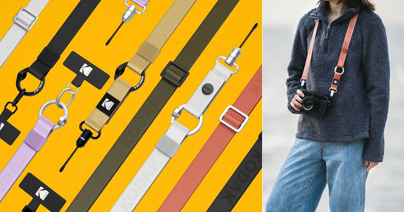 Kodak Camera Strap สายคล้องกล้องสไตล์ Vintage สุดอเนกประสงค์ สมาร์ตโฟนก็ใช้ได้