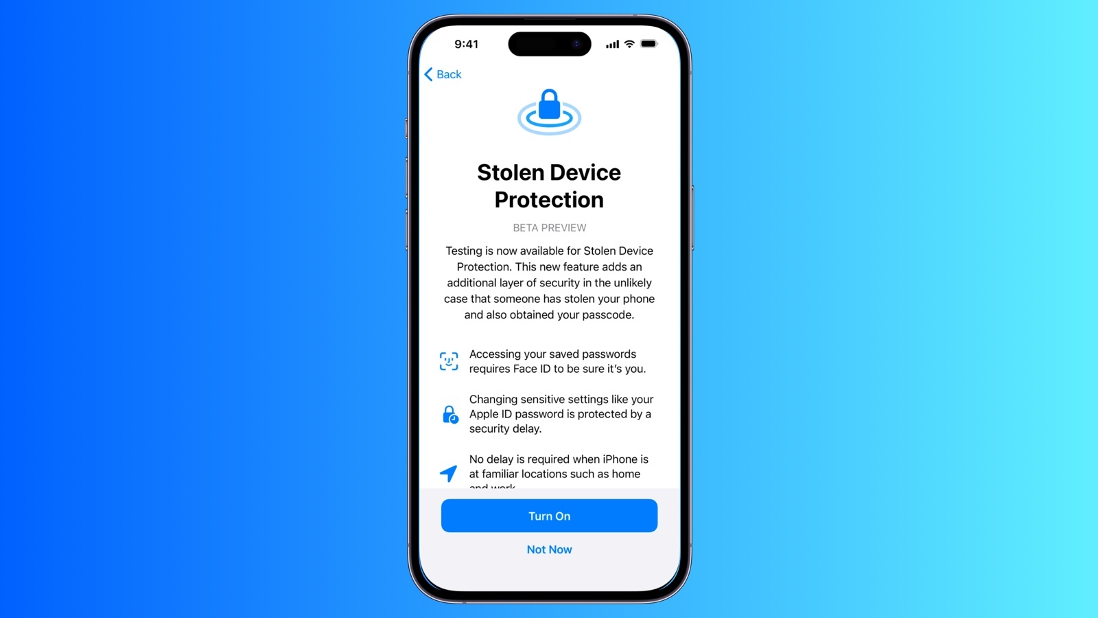 Apple เปิดตัวฟีเจอร์ Stolen Device Protection เสริมการป้องกัน iPhone ที่ถูกขโมยใน iOS 17.3