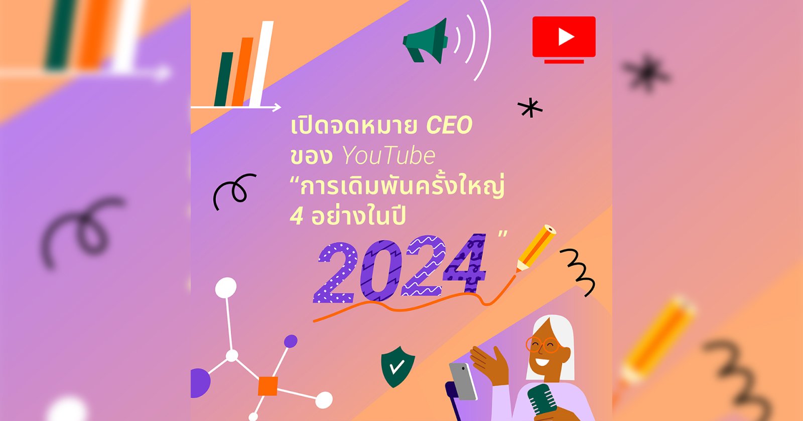 จดหมายจาก CEO ของ YouTube: การเดิมพันครั้งใหญ่ 4 อย่าง สำหรับปี 2024