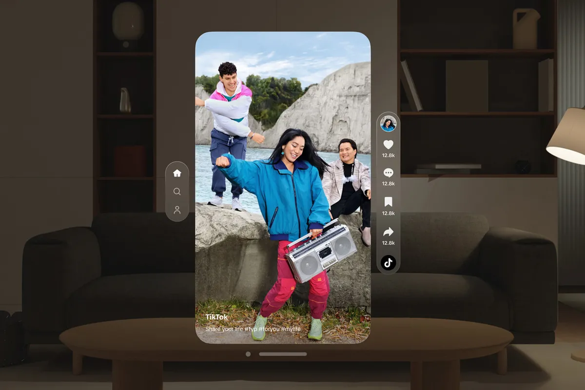 บันเทิงเต็มตา TikTok เปิดตัวแอปสำหรับ Apple Vision Pro แล้ว