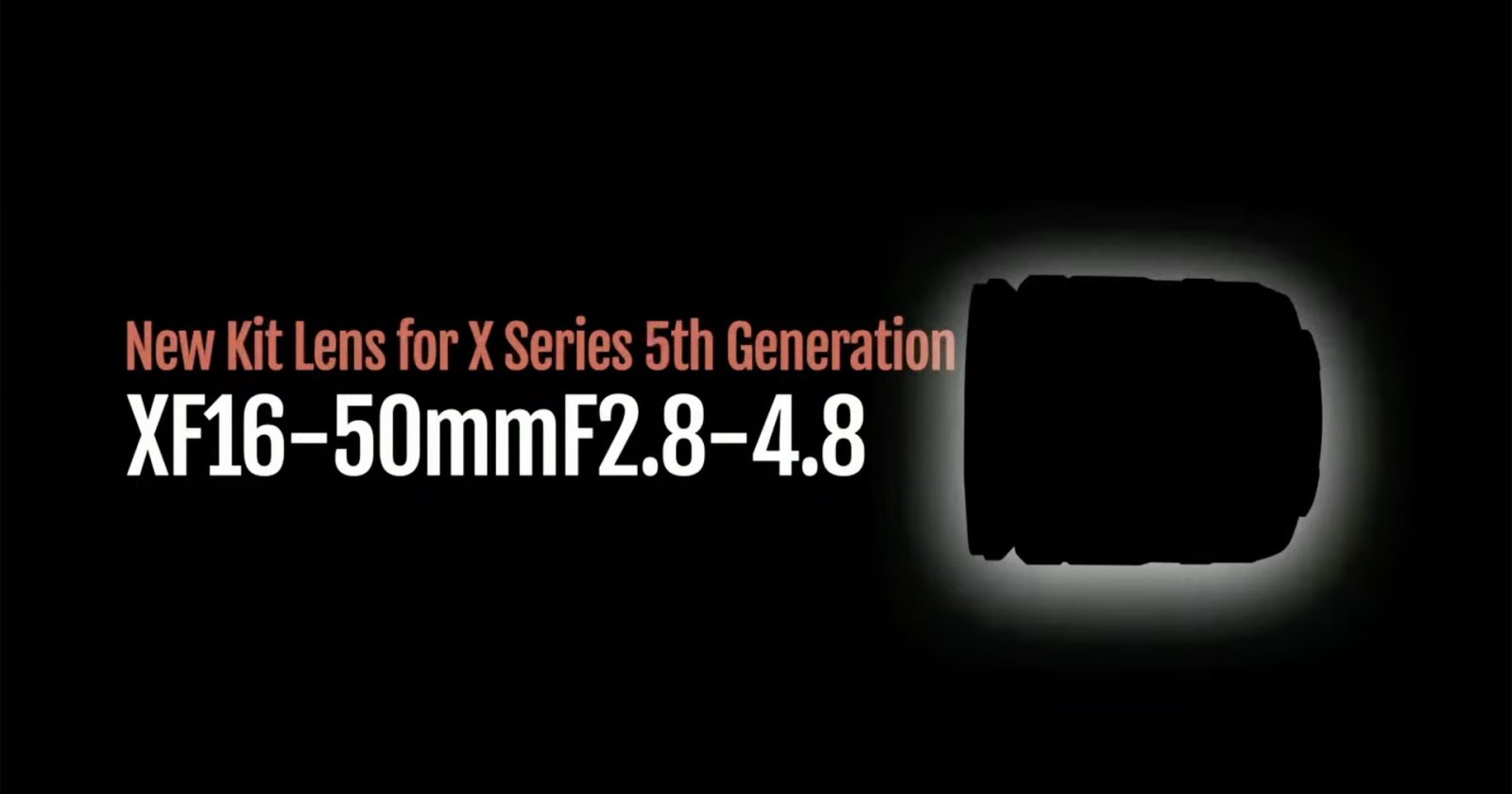 FUJIFILM เตรียมเปิดตัวเลนส์ Kit รุ่นใหม่ XF 16-50mm F2.8-4.8
