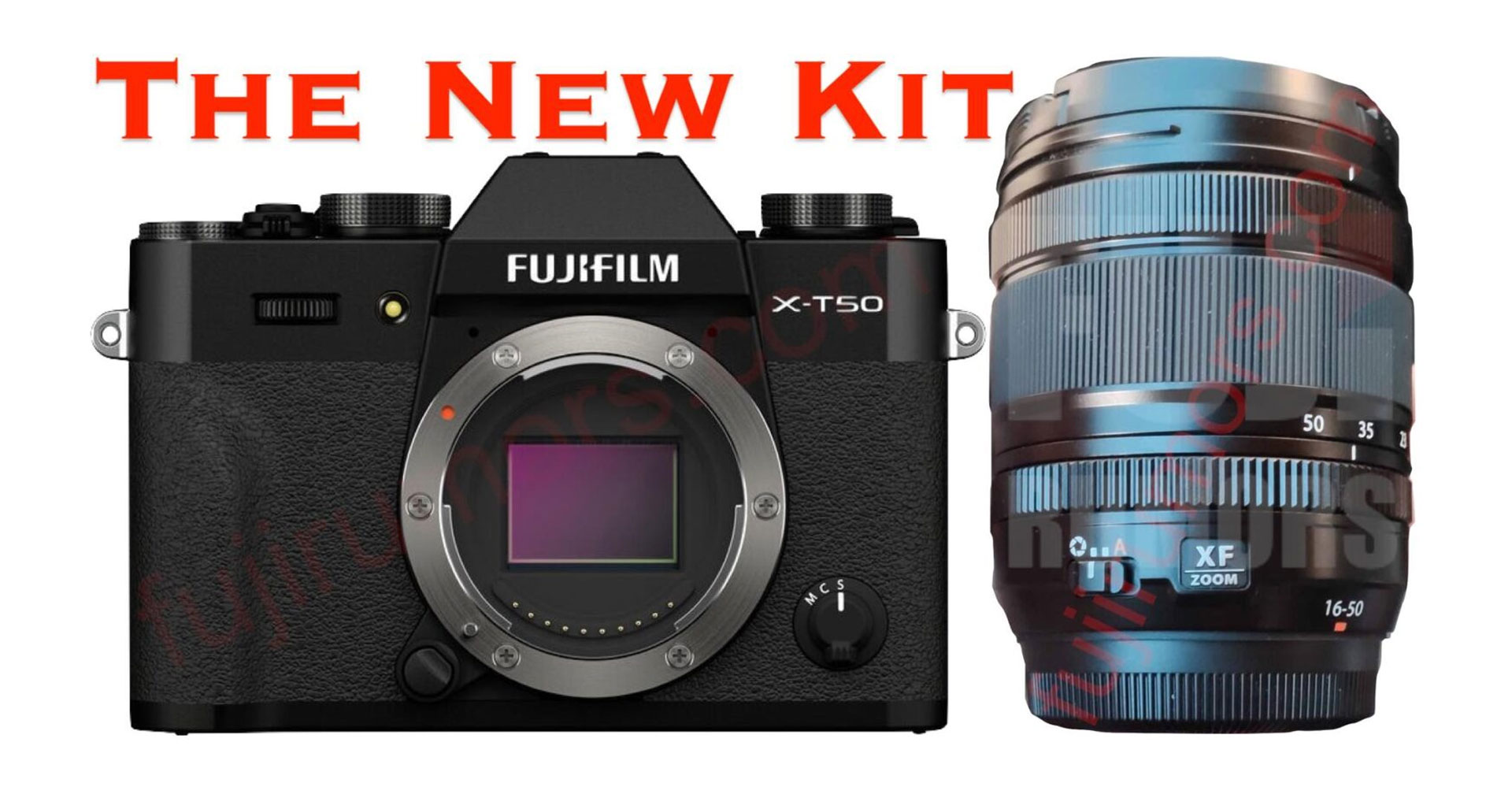 FUJIFILM X-T50 อาจเป็นรุ่นแรกที่มาพร้อมกับเลนส์ Kit ใหม่ XF16-50mmF2.8-4.8