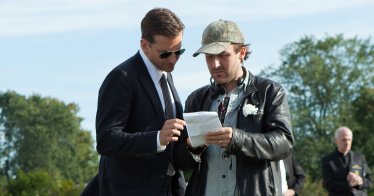 Derek Cianfrance and Bradley Cooper in The Place Beyond the Pines