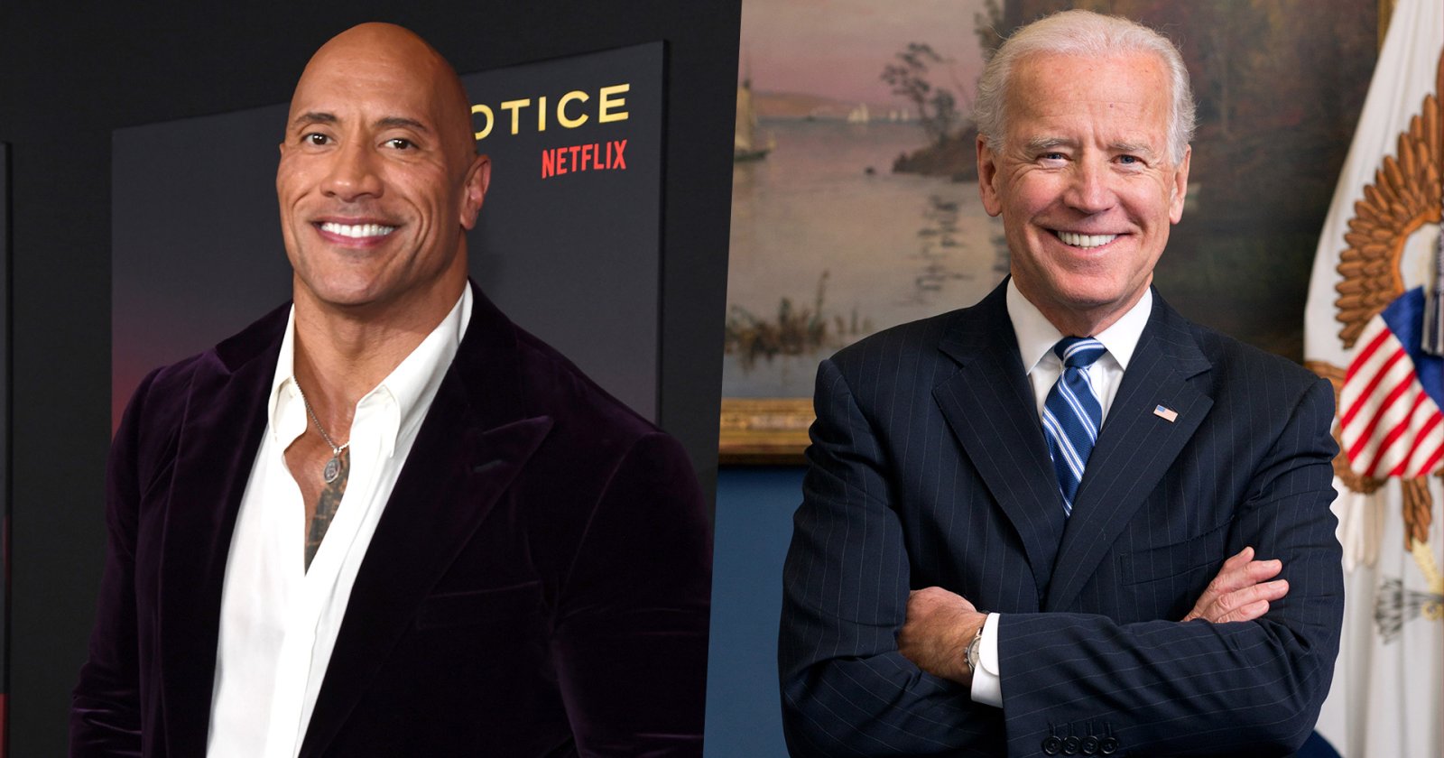 Dwayne Johnson Joe Biden