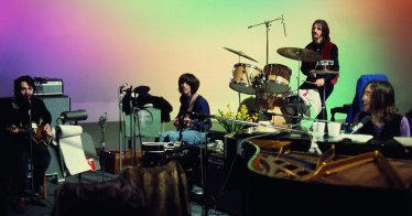 Ringo Starr, Paul McCartney, John Lennon, and George Harrison in THE BEATLES GET BACK Photo courtesy of Apple Corps Ltd