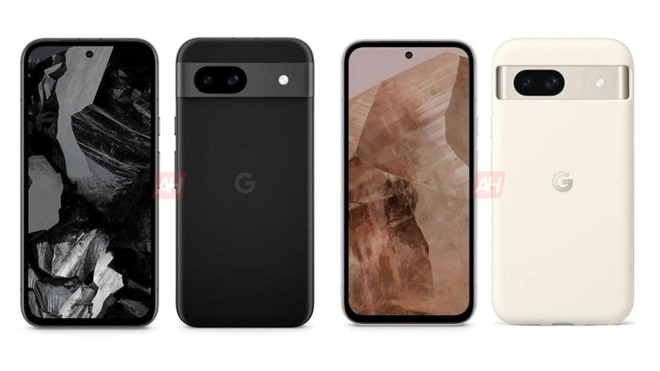 หลุดภาพเรนเดอร์ Google Pixel 8a ทั้ง 4 สี