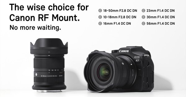 SIGMA เผย ยังไม่มีแผนทำเลนส์ Full frame สำหรับเมาท์ Canon RF