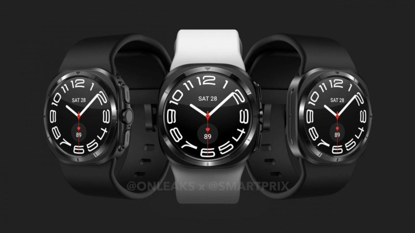 หลุดภาพเรนเดอร์ Samsung Galaxy Watch7 Ultra (?) ที่มีดีไซน์หน้าปัดแบบผสมทั้งกลมและเหลี่ยม