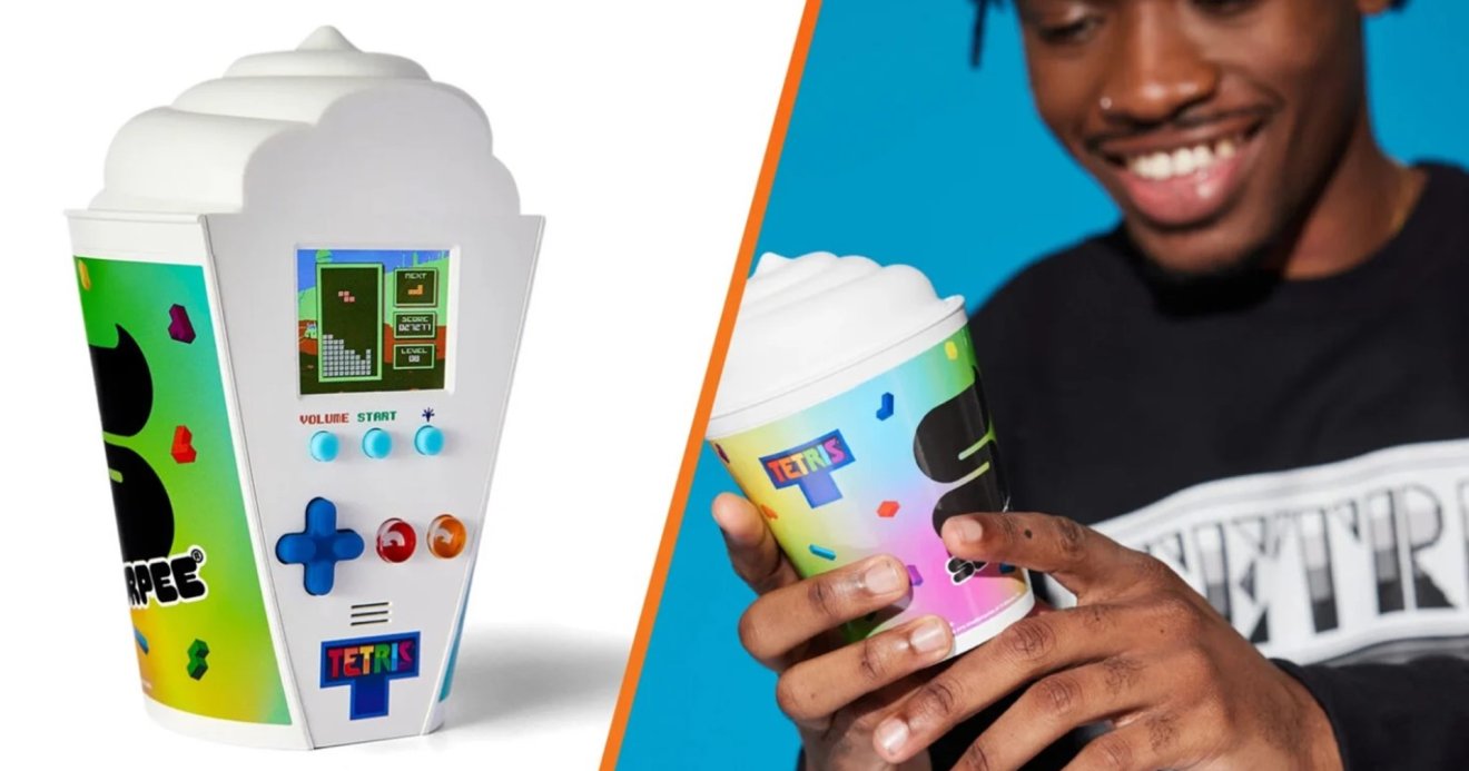 7-Eleven ในอเมริกาเปิดตัวเกมกด ‘Tetris’ ที่รูปร่างเหมือนกับแก้วสเลอปี้