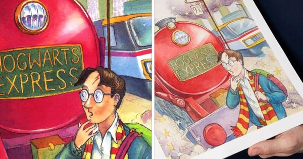 ปกสีน้ำต้นฉบับของ ‘Harry Potter’ เล่มแรก ทุบสถิติประมูลด้วยมูลค่า 1.9 ล้านเหรียญ