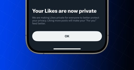 กดไลก์อย่างสบายใจ ! X ประกาศซ่อน Likes เป็นแบบ Private คนอื่นมาดูไม่ได้แล้ว