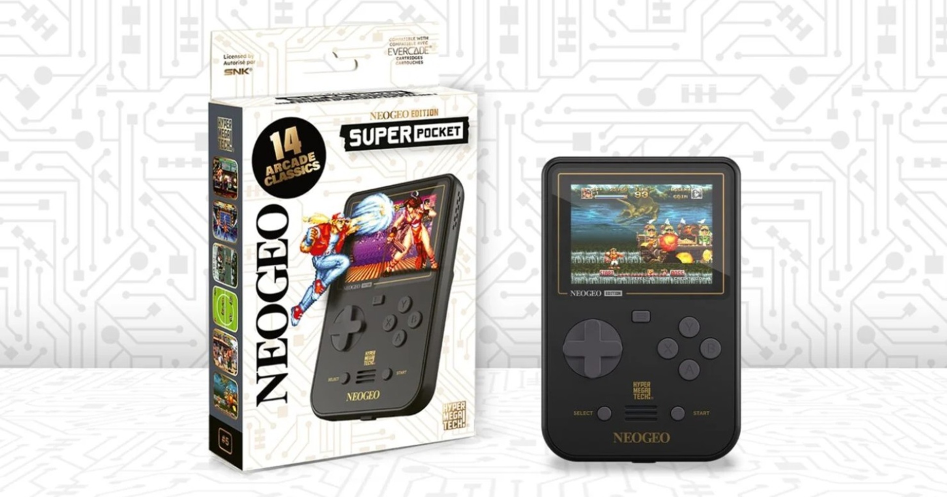 เปิดตัวเครื่องเกมพกพาเล่นเกม Neo Geo ที่เปลี่ยนตลับเกมได้