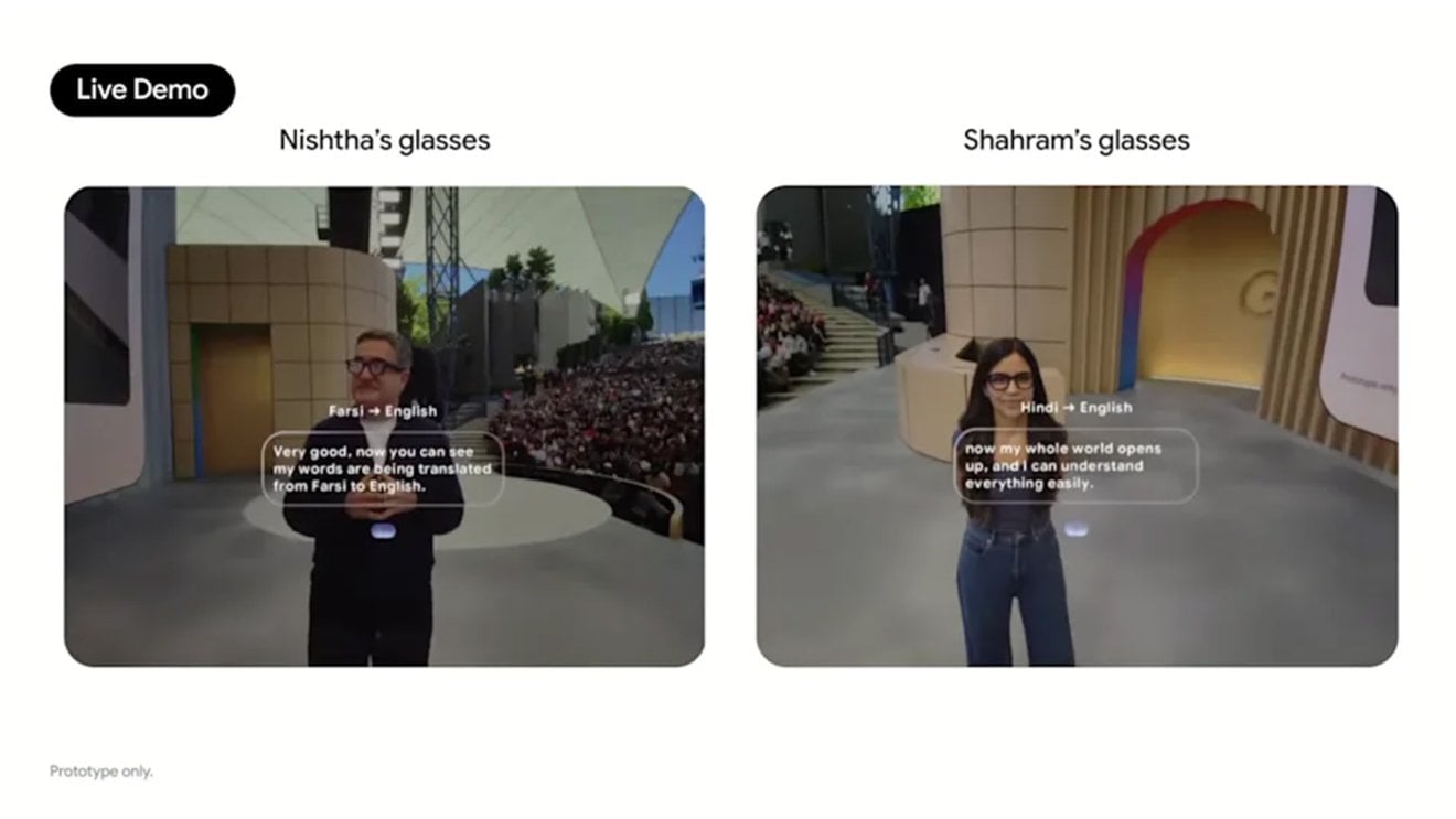 Google สาธิตแว่นตาอัจฉริยะ Android XR พร้อมโชว์แปลภาษาเรียลไทม์ในงาน I/O