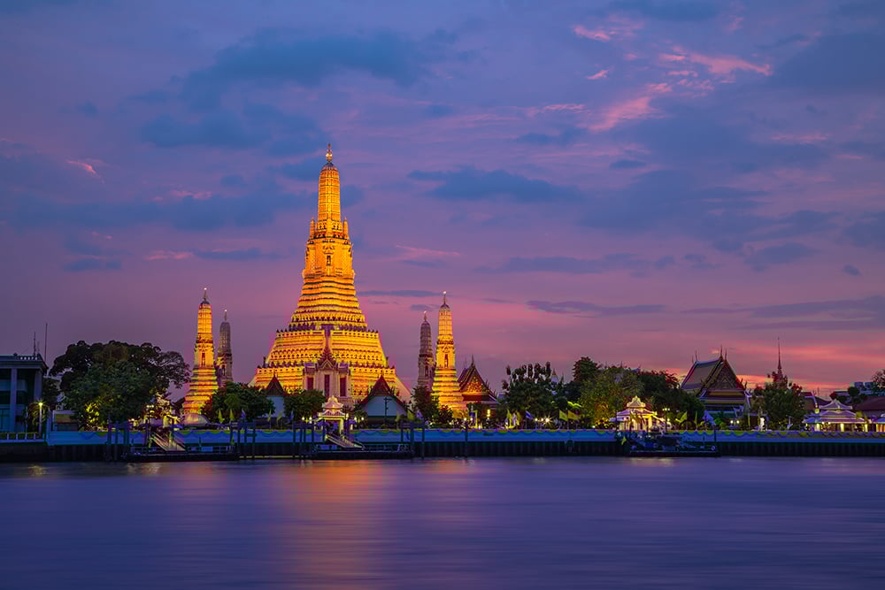 Arunratchawararam Ratchaworamahawihan Temple orTemple of Dawn, Bangkok