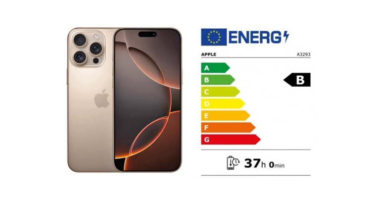 iPhone 16 Pro Energy Label