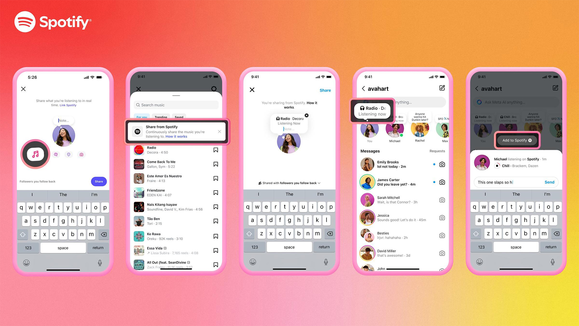 Instagram จับมือ Spotify แชร์เพลงขึ้น Story พร้อมแปะใน Note ได้แล้ว !