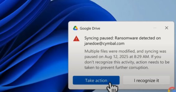 Google Drive for Desktop ประกาศเพิ่มฟีเจอร์ดักจับ Ransomware