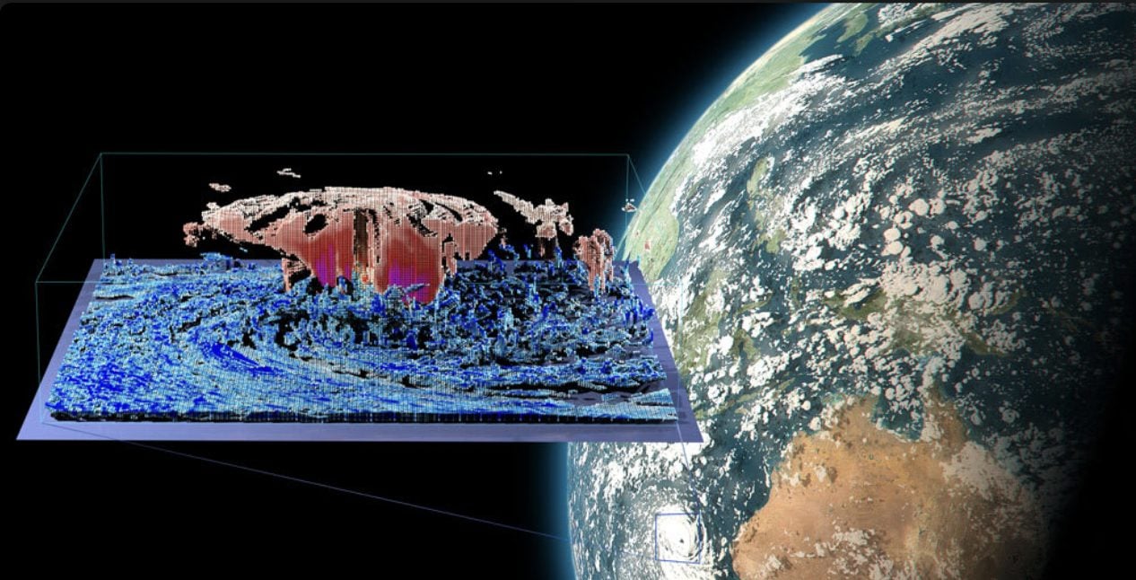 สร้างโลกดิจิทัลเสมือนจริงจำลองสภาพอากาศแบบละเอียดครอบคลุมพื้นผิวโลก ทะเล ชั้นบรรยากาศ