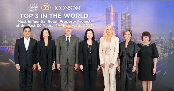 ไอคอนสยาม ขึ้นแท่น 1 ใน 3 โครงการที่ทรงอิทธิพลที่สุดของโลกในรอบ 30 ปี จาก MAPIC Awards 2025