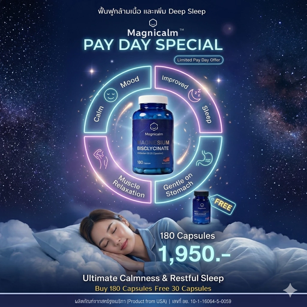 Magnicalm Pro PAYDAY : Buy 180 capsules + FREE!! 30 capsules