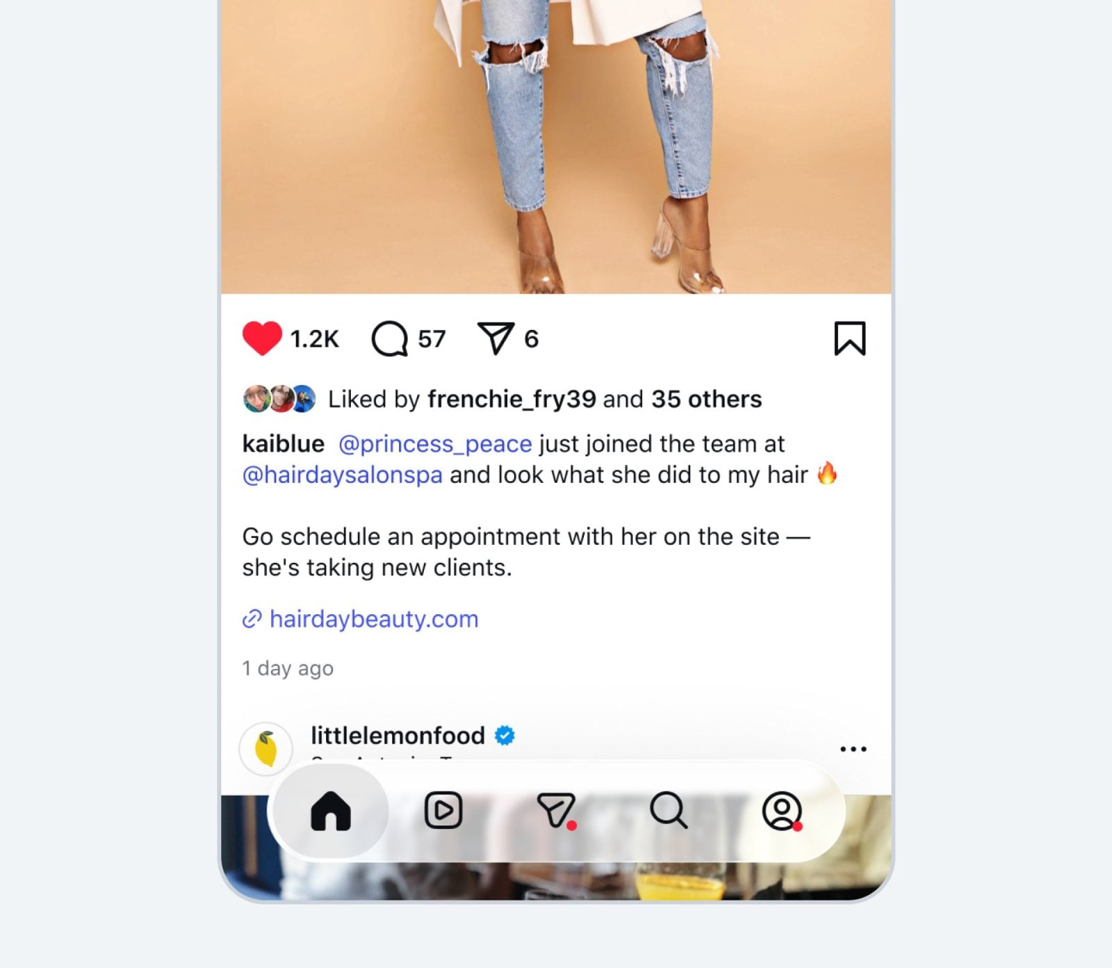 ถ้าจ่าย 1,099 บาท/เดือน จะปักลิงก์ในโพสต์ Instagram ได้ด้วย